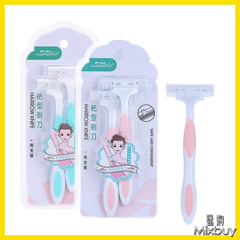 2-layer blade special shaving knife for shaving armpit hair and leg ...