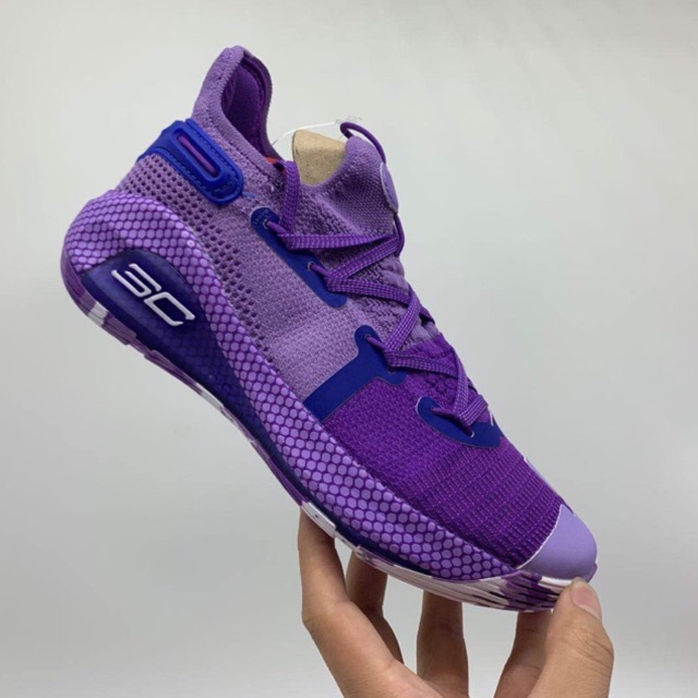 curry 6 purple shoes