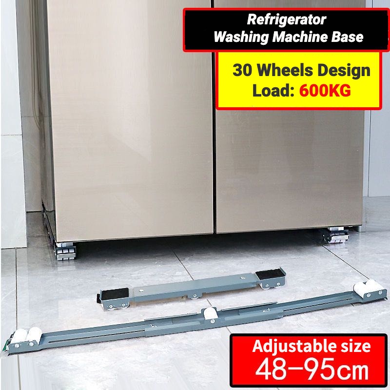Load 600kg Moving Dolly Adjustable Furniture Dolly Washing Machine