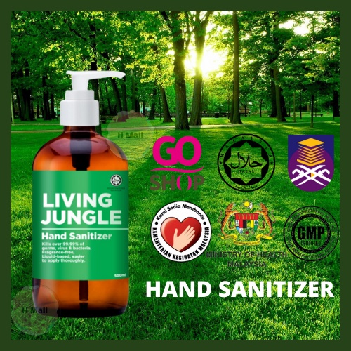 Living Jungle Hand Sanitizer Liquid & Disinfectant Spray 100ml & 500ml