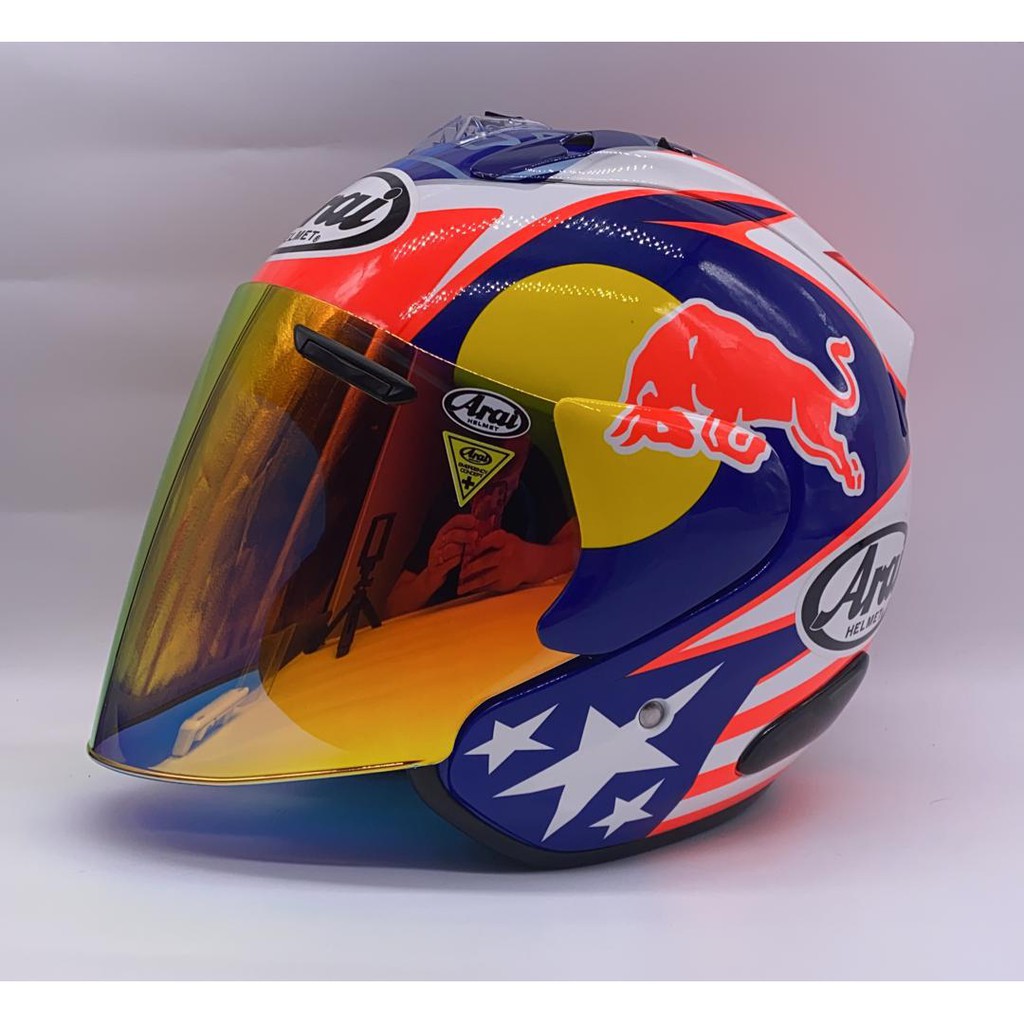 Motor Helmet Mhr Cap Arai Ram 3 Hayden Redbull Helmet Shopee Malaysia