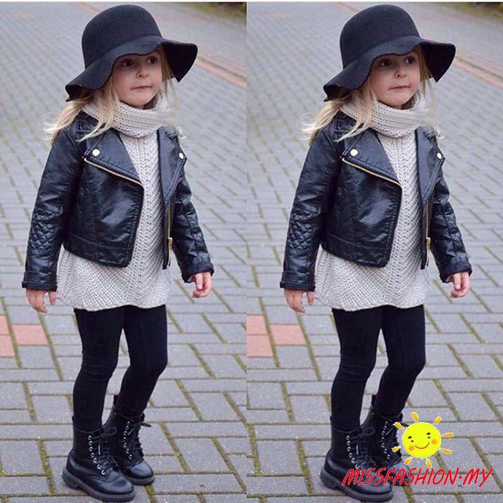infant girl leather jacket