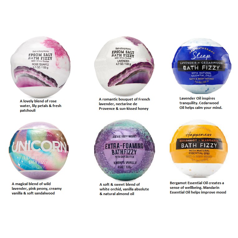 bath & body works bath bombs