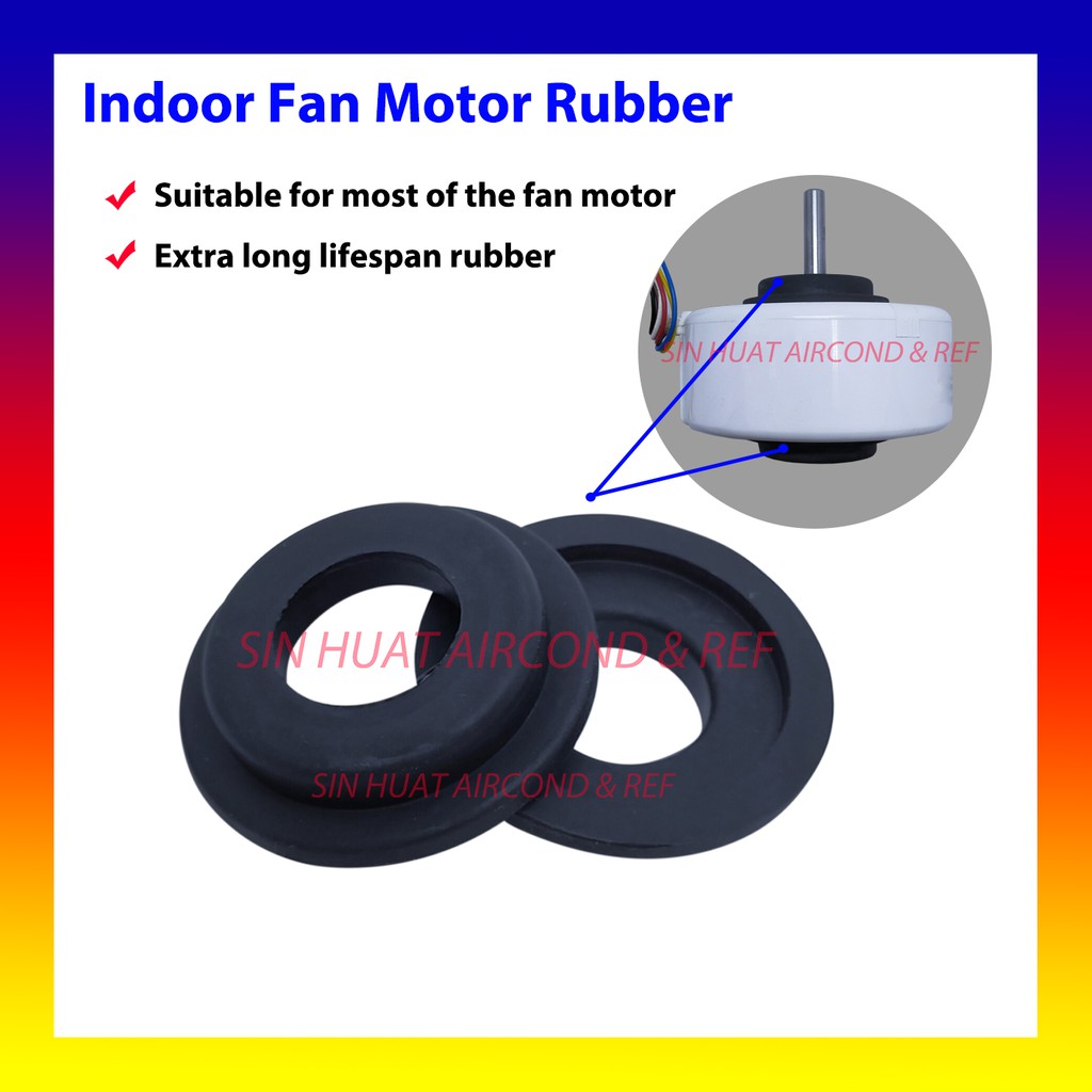 (2PCS) AIR COND INDOOR FAN MOTOR RUBBER AIR CONDITIONER INDOOR BLOWER