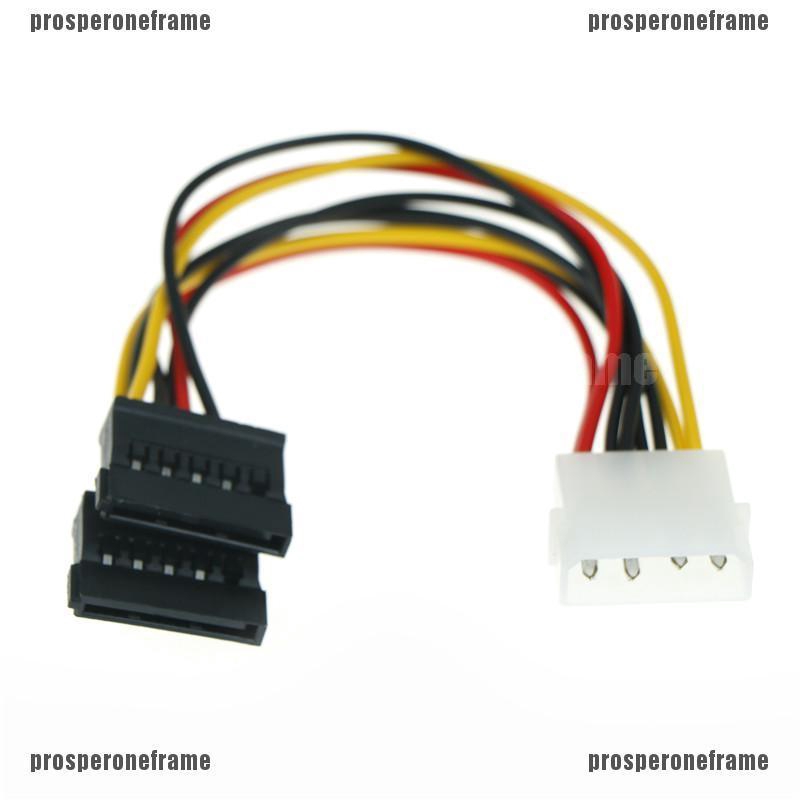 SATA ATA Y Splitter Cable Adapter 7 3//4 /" M//F 15 Pin /& 7 Pin SATA to SATA Serial