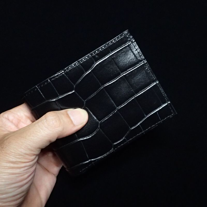 Leather Bifold wallet custom made by Malaysian crafter Sq Craft beg