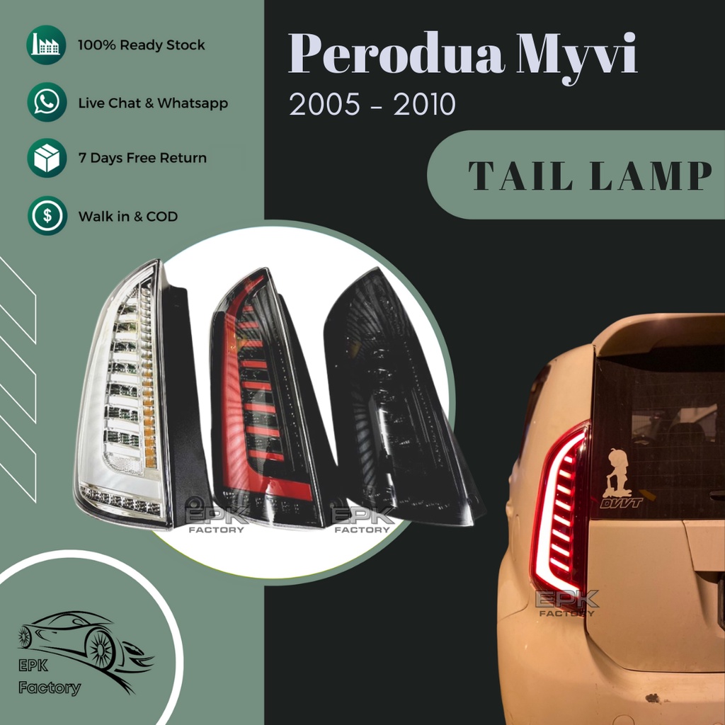 Perodua Myvi Tail Lamp Tail Light Taillamp Taillight LED 2005 2006 2007