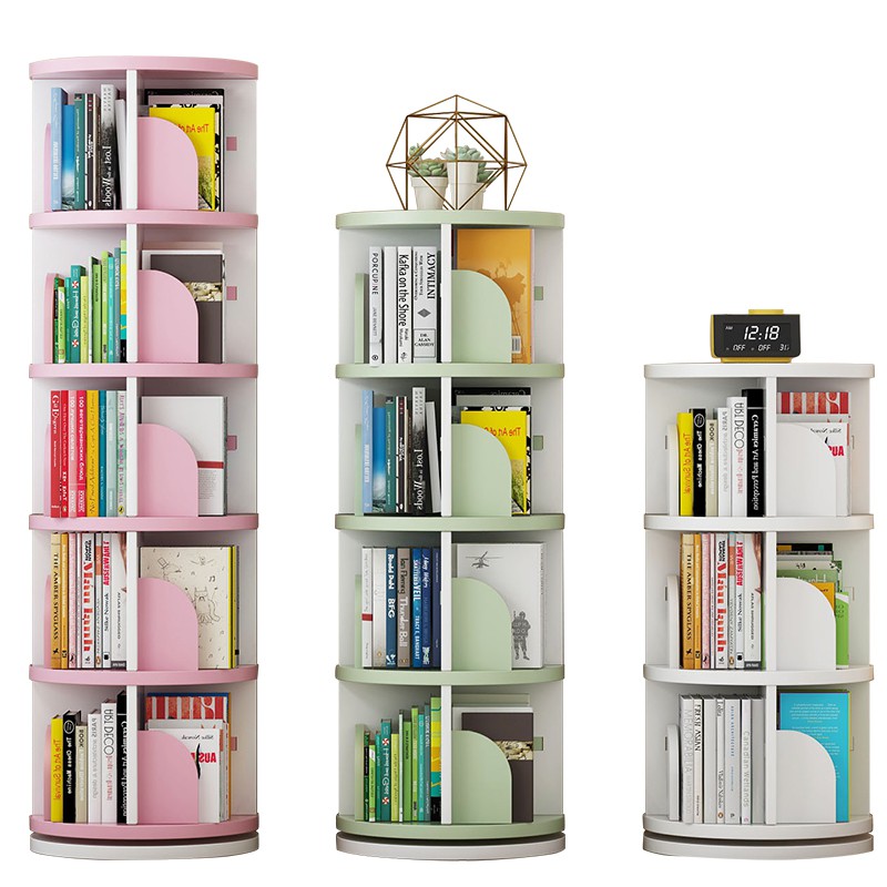 Rotating Shelf Children Picture Books Improvised Household