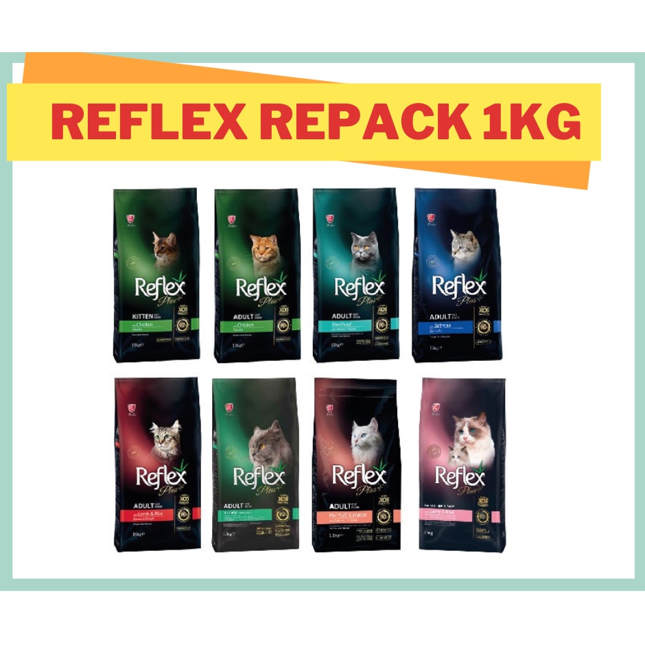 Reflex Plus Repack 1KG Cat Food Reflex Makanan Kucing Repack 1KG Reflex