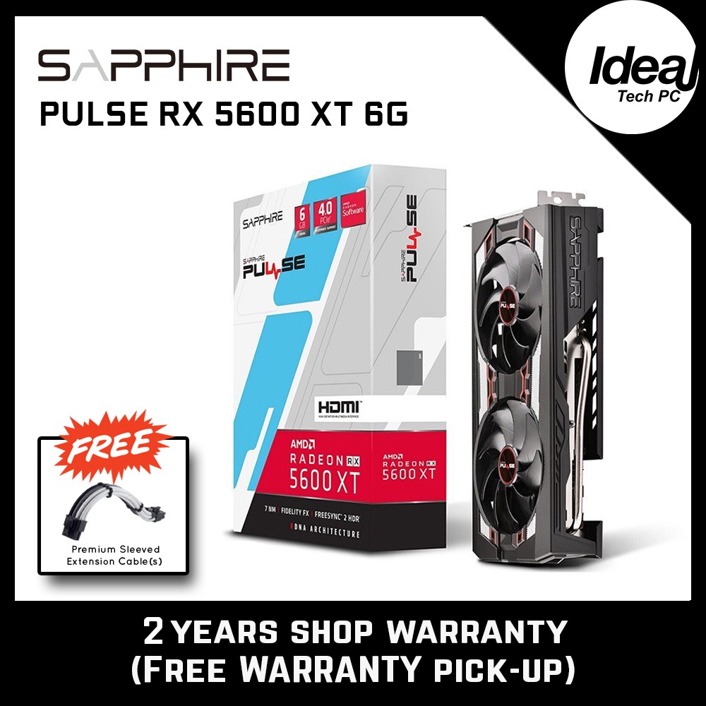 Sapphire Pulse Radeon Rx 5600 Xt 6g Shopee Malaysia