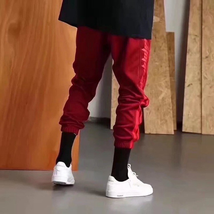 yeezy calabasas red pants