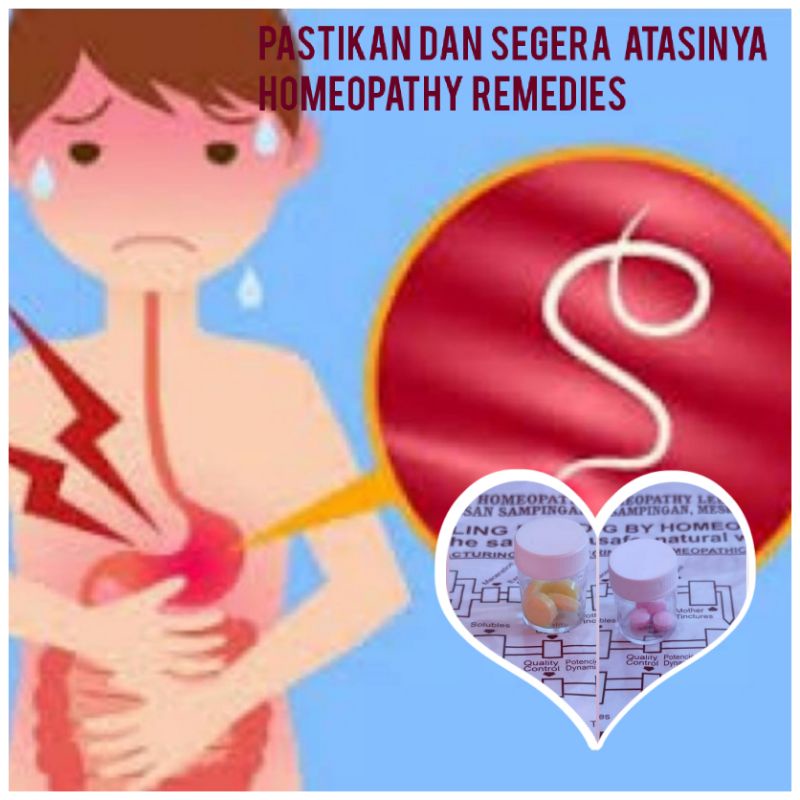 PILL CACING KANAK-KANAK & DEWASA - HOMEOPATHY