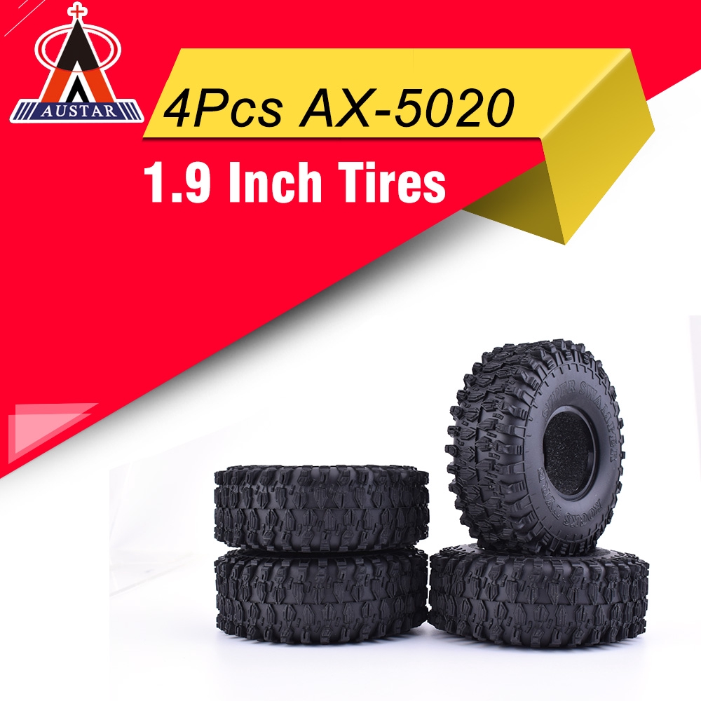 4x AUSTAR AX-4020 1.9 Inch Crawler Tires for Traxxas Redcat SCX10 AXIAL RC4WDTF2