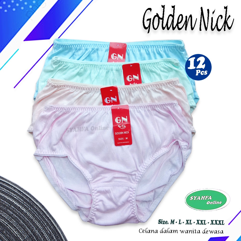 (12pc) Cd Golden Nick 381 Muda | Women's Rubber Lace Panties -A Online