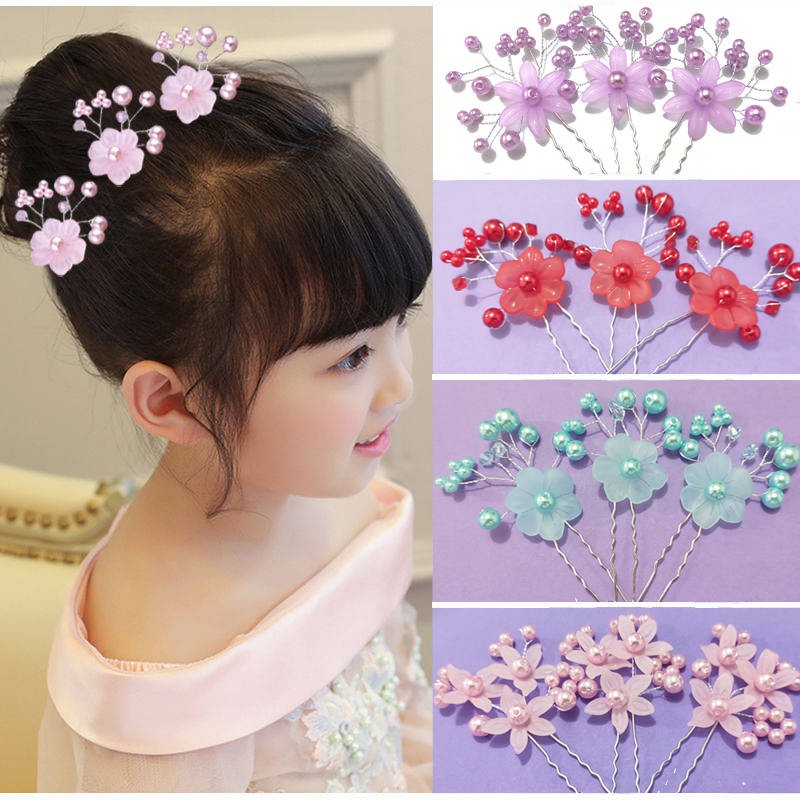 Girls Children S Hair Buns Headdresses Handmade U Shaped Braided