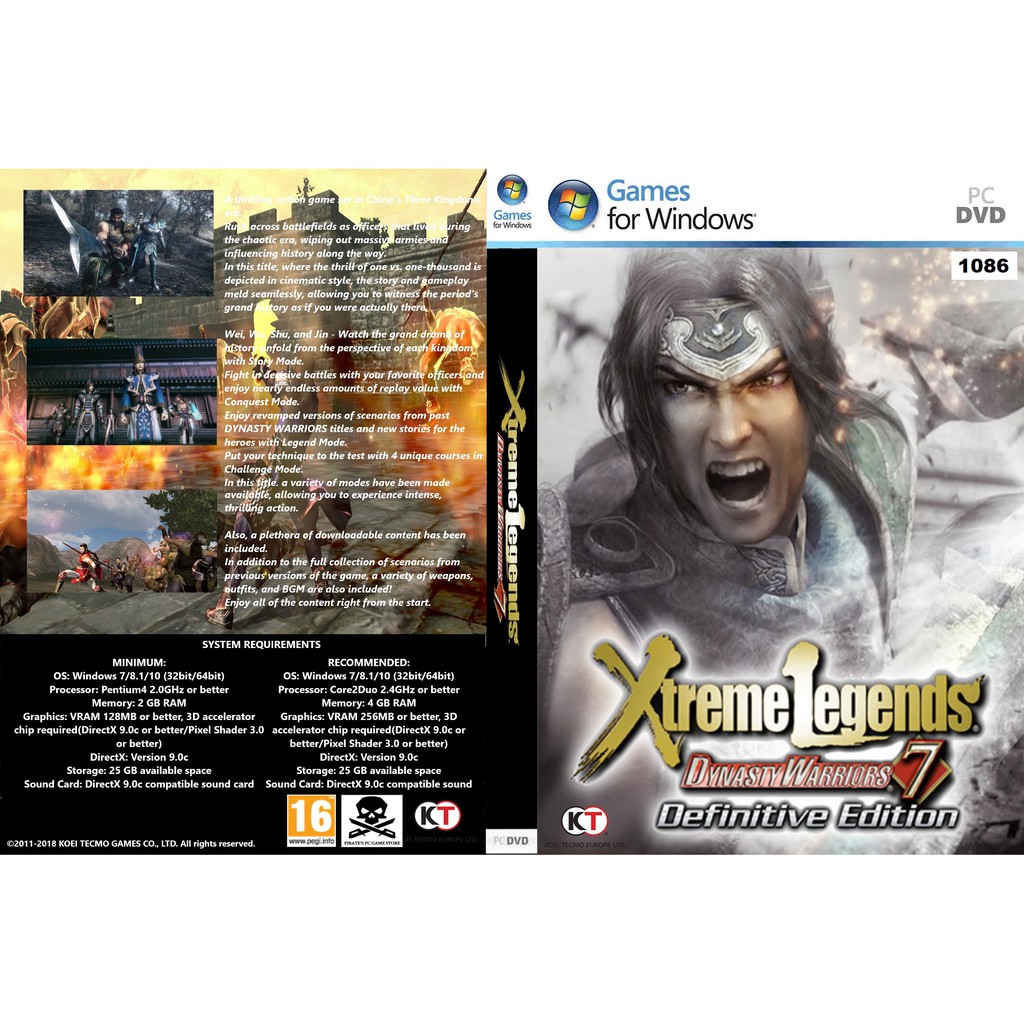(PC) Dynasty Warriors 7 Xtreme Legends Definitive Edition | Shopee Malaysia