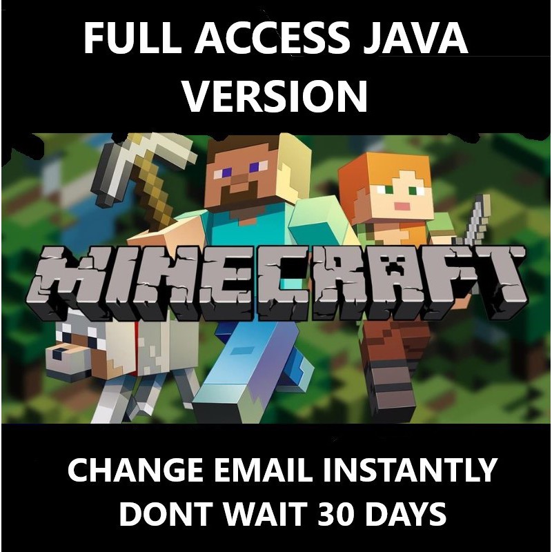 Full Access Minecraft Java Pc Premium Account Hypixel Server No Ban Change Email Instant Shopee Malaysia