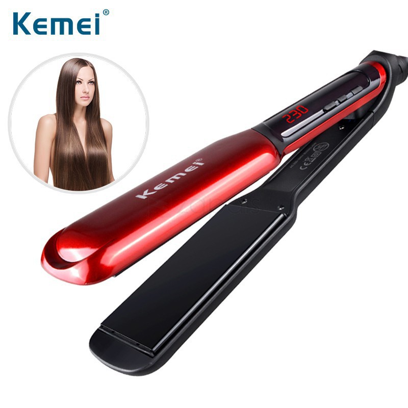 hair straightener with digital temperature control