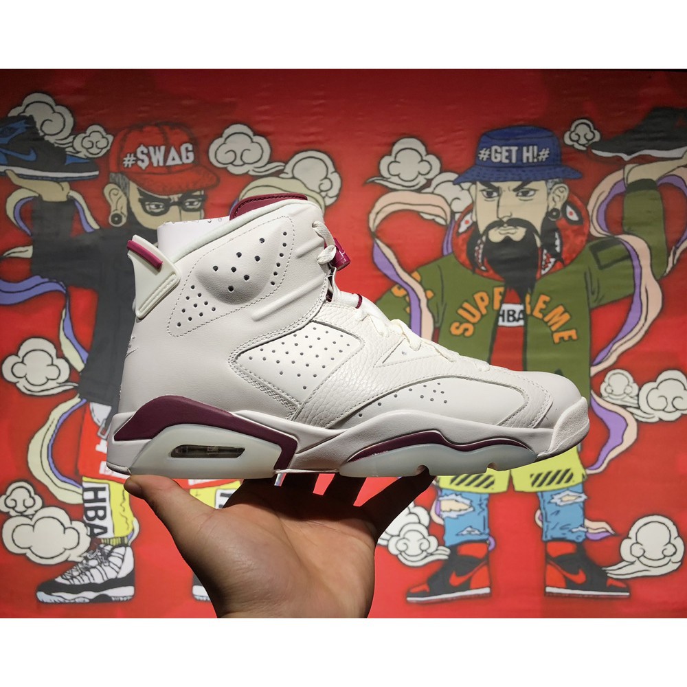 aj6 maroon