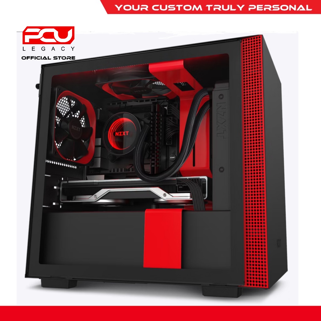 NZXT H210I CASE - BLACK RED ( CA-H210I-BR ) | Shopee Malaysia