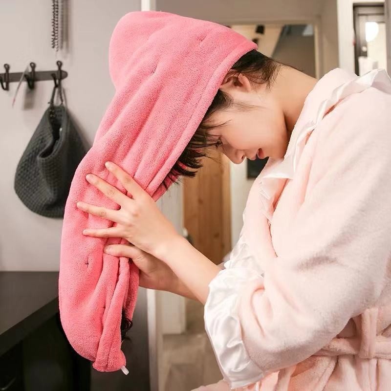 Premium Post-Shampoo Hair Towel - Fleece Towel