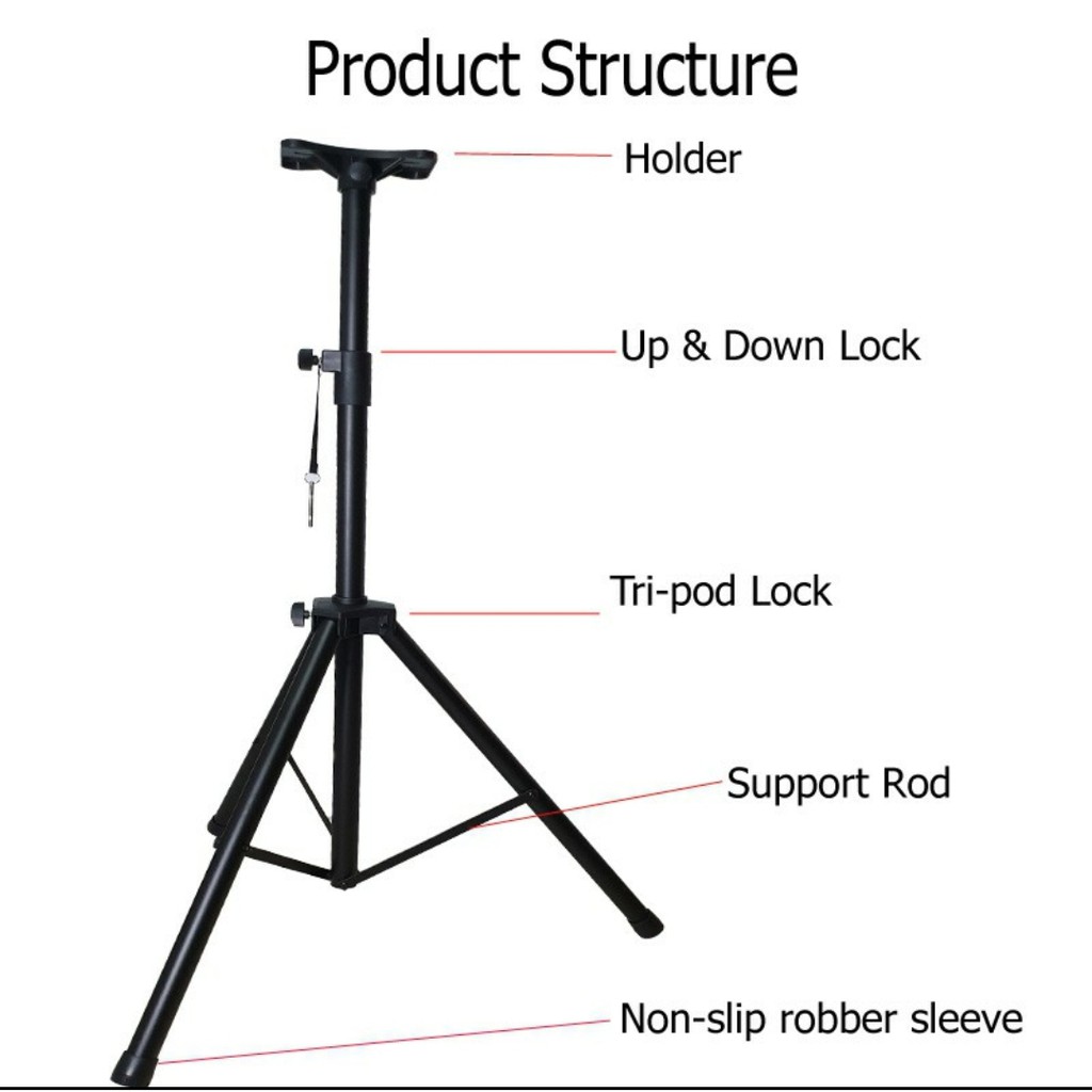 PS SPS-502 Tripod Speaker Stand | Shopee Malaysia