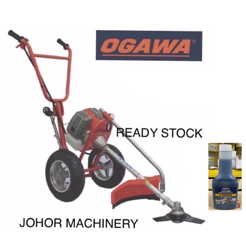 OGAWA LT20N/STEELPOWER HAND PUSH LAWN MOWER WHEELED BRUSH CUTTER MESIN ...