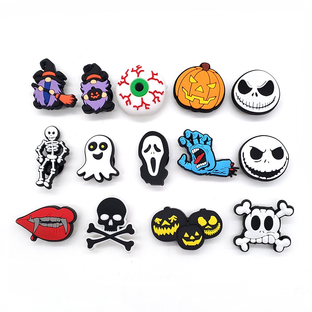 Halloween Shoe Charms Accessories designer Shoe Decoration jibbitz for crocs Kid's Party Suitable for women and men