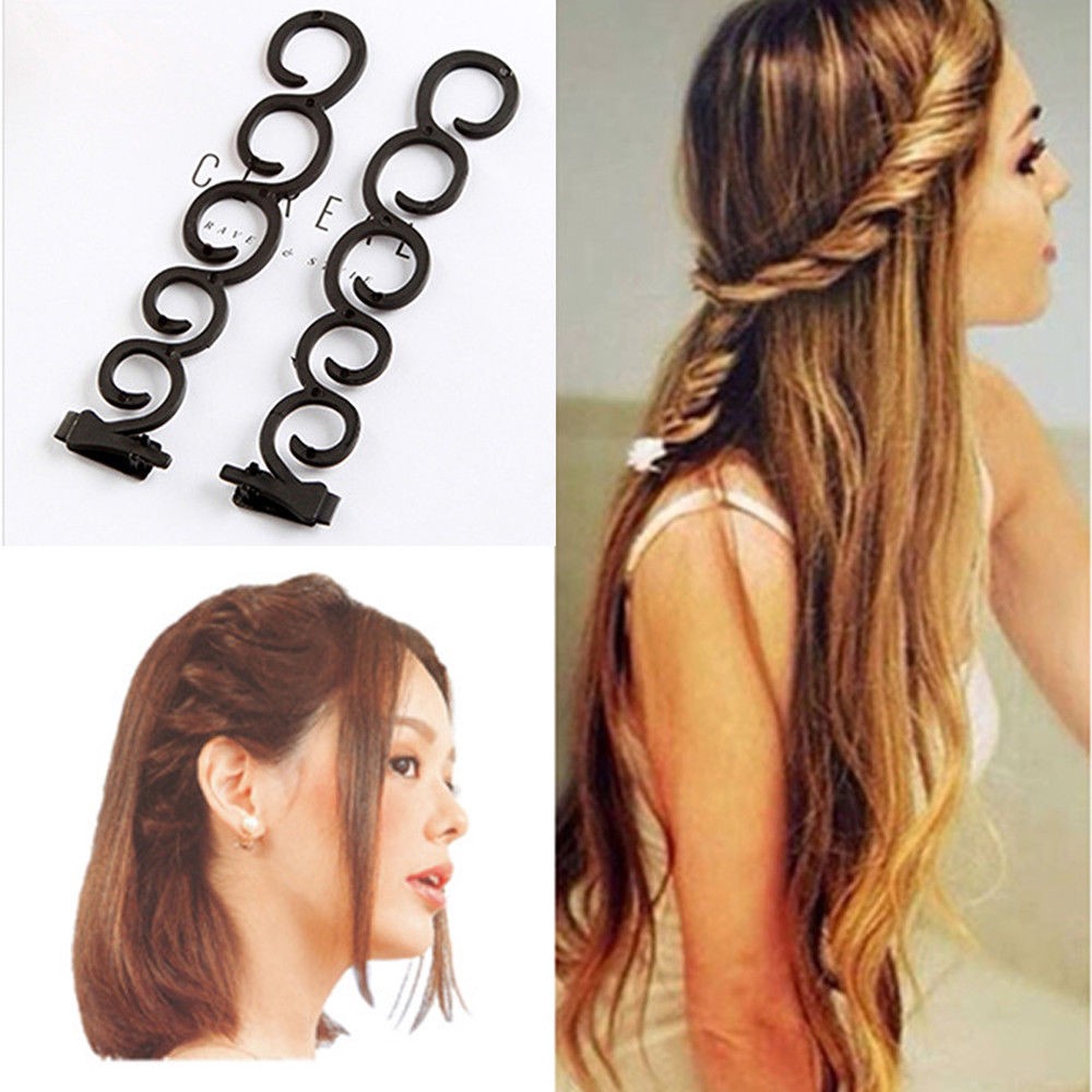 1 Set Hot Magic Hair Twist Centipede Styling Braid Clip Stick Bun