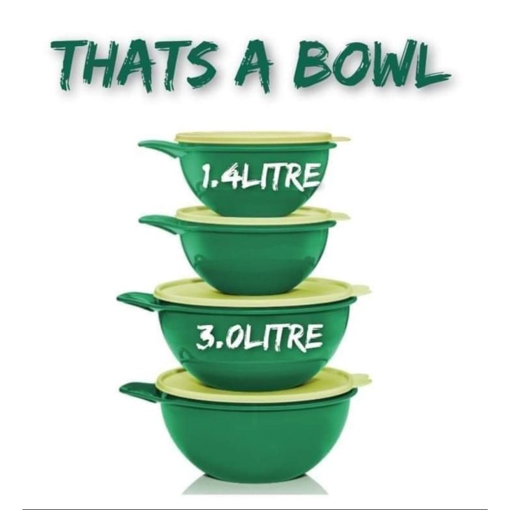 Tupperware That's A Bowl Medium Set