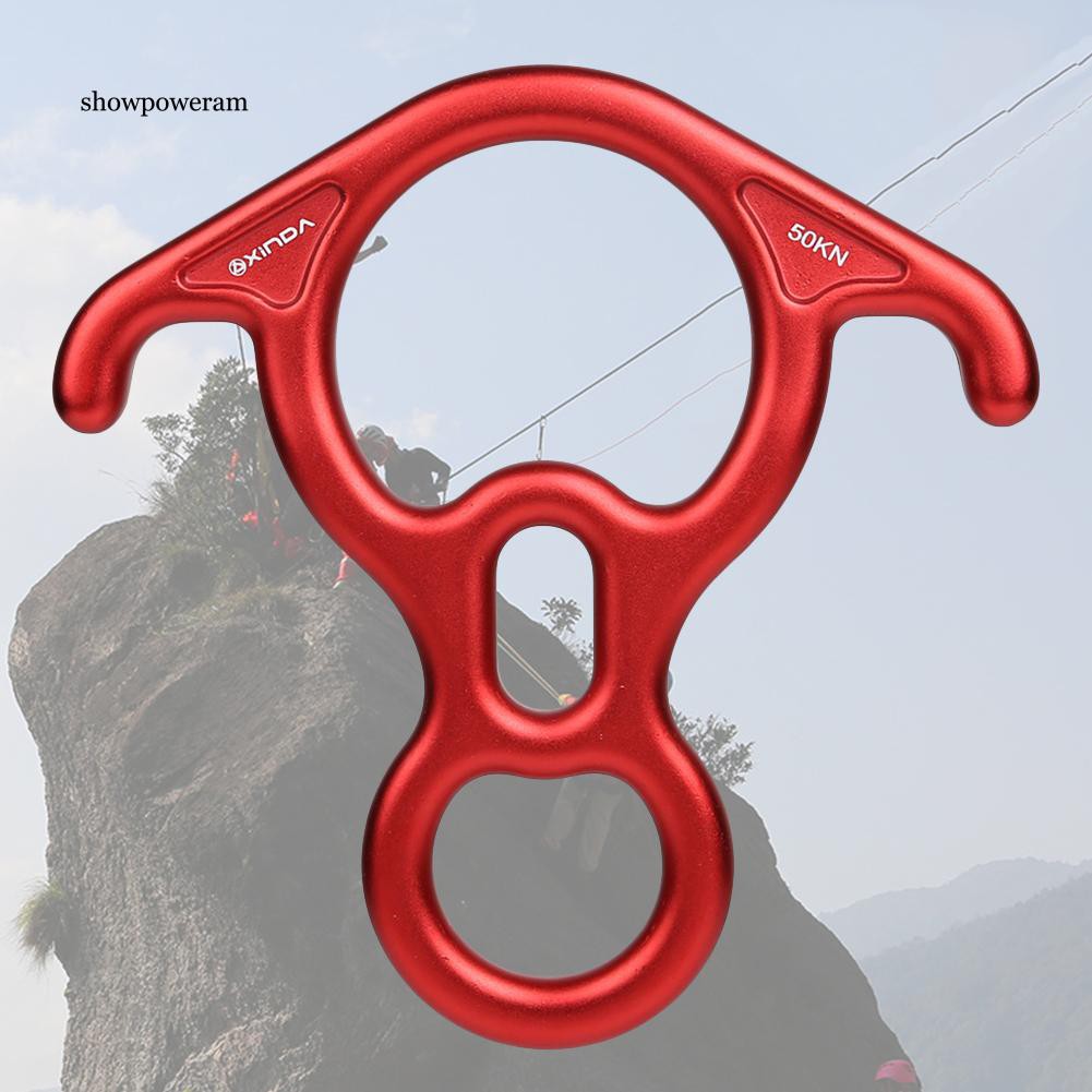 SP Outdoor Climbing Rappel Belay Gear Figure 8 Bent Ear Rescue Terminal Descender