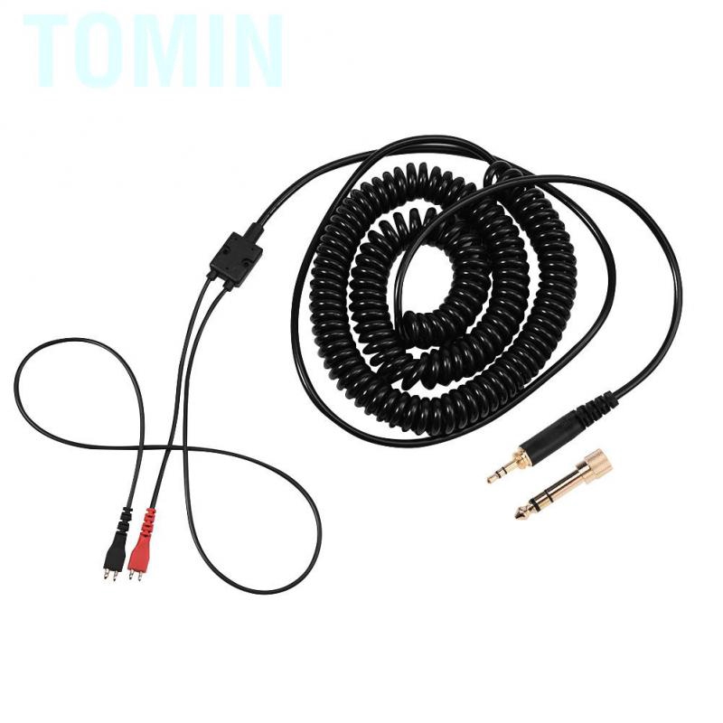 Tomin Coiled Headphone Cable with 3.5MM and 6.5MM Plug Replacement