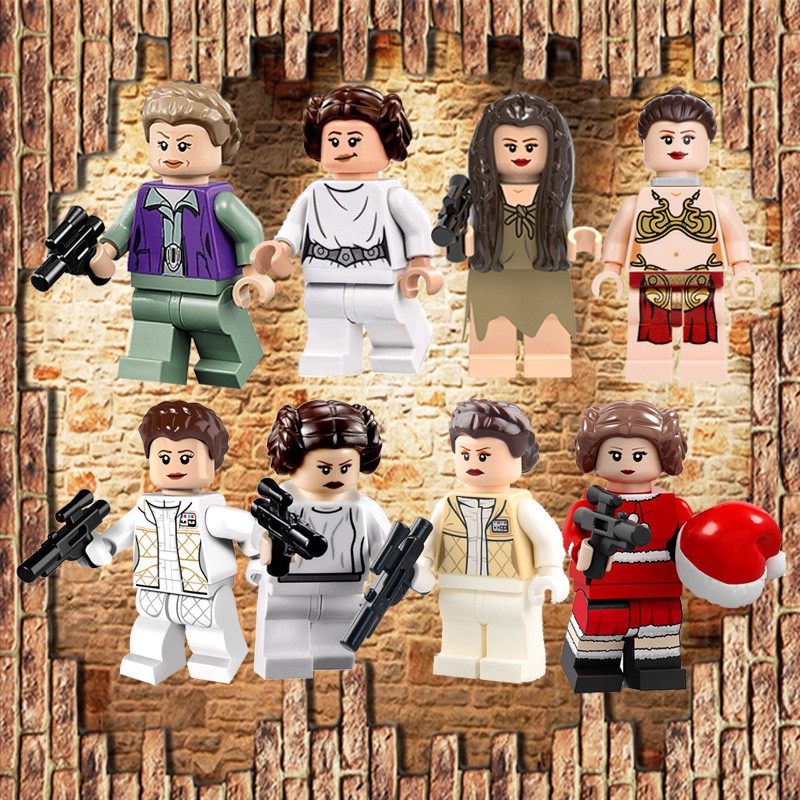 Lego Star Wars Figurines Jabba Han Solo Leia Kopfgeldjäger Luke KG H11/4 