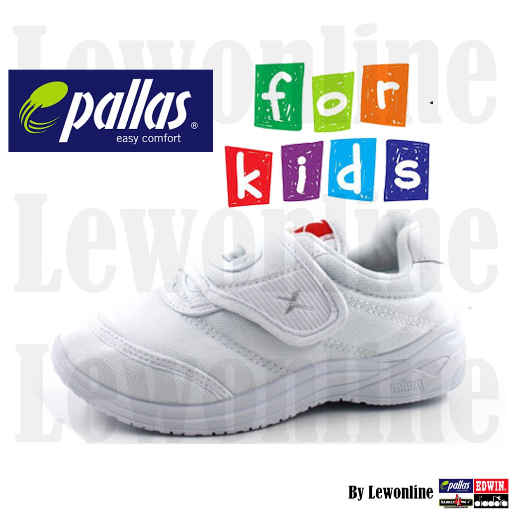 Pallas X Series Px25107w Kasut Putih Sekolah Rendah Primary School Shoe