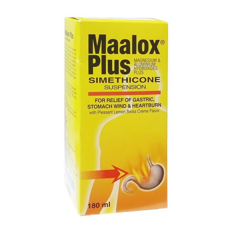 Maalox Plus Simethicone Suspension For Relieve Gastric (250ml) Shopee