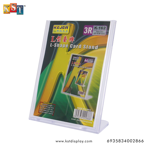 Acrylic LShape Display Stand / Brochure Holder / Catalog Display L Shape Size Stand 3R / 4R
