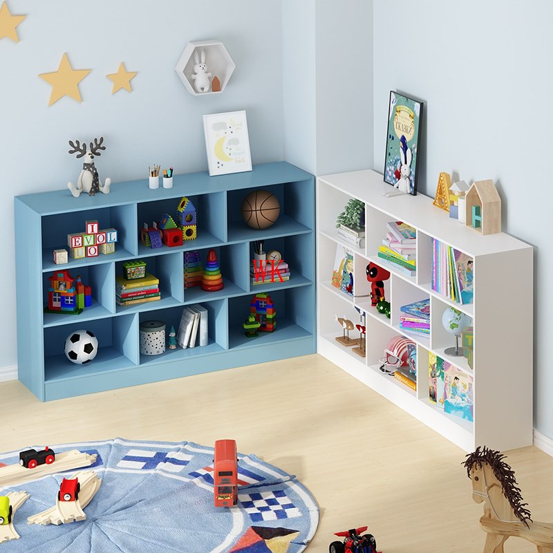 Bookshelf children's bookshelf shelf living room floor kindergarten