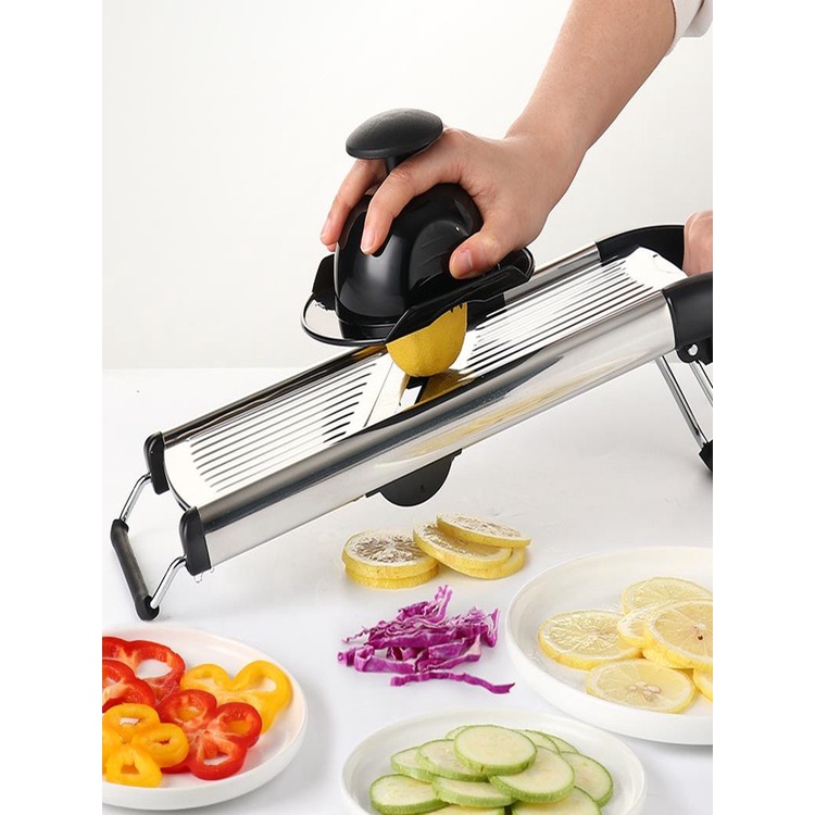 Vegetable Cutter 304 Stainless Steel Adjustable Slicer Chopper Vegetable Grater with Blades Cheese Grater Kitchen Tool
