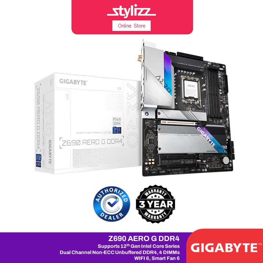 GIGABYTE SOCKET LGA 1700 Z690 AERO G DDR4 CREATOR MOTHERBOARD ...