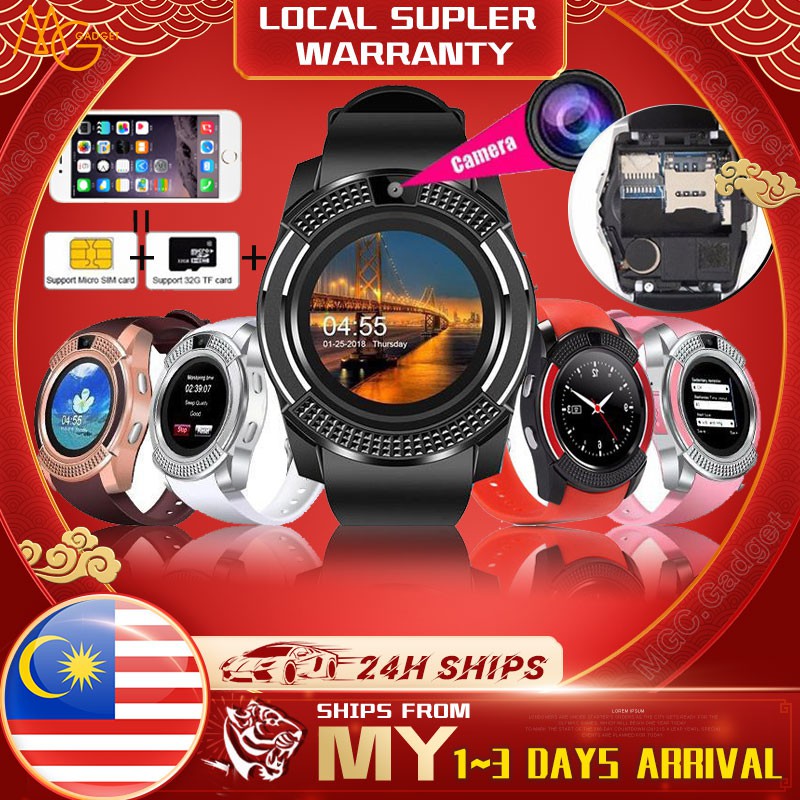 v8 smartwatch setup