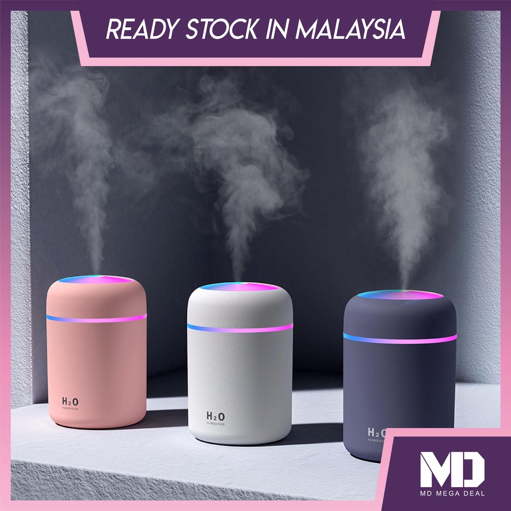 《Mega Deal》300ml USB Colorful Air Humidifier Aroma Essential Oil Diffuser Ultrasonic Mist LED Purifier Aromatherapy