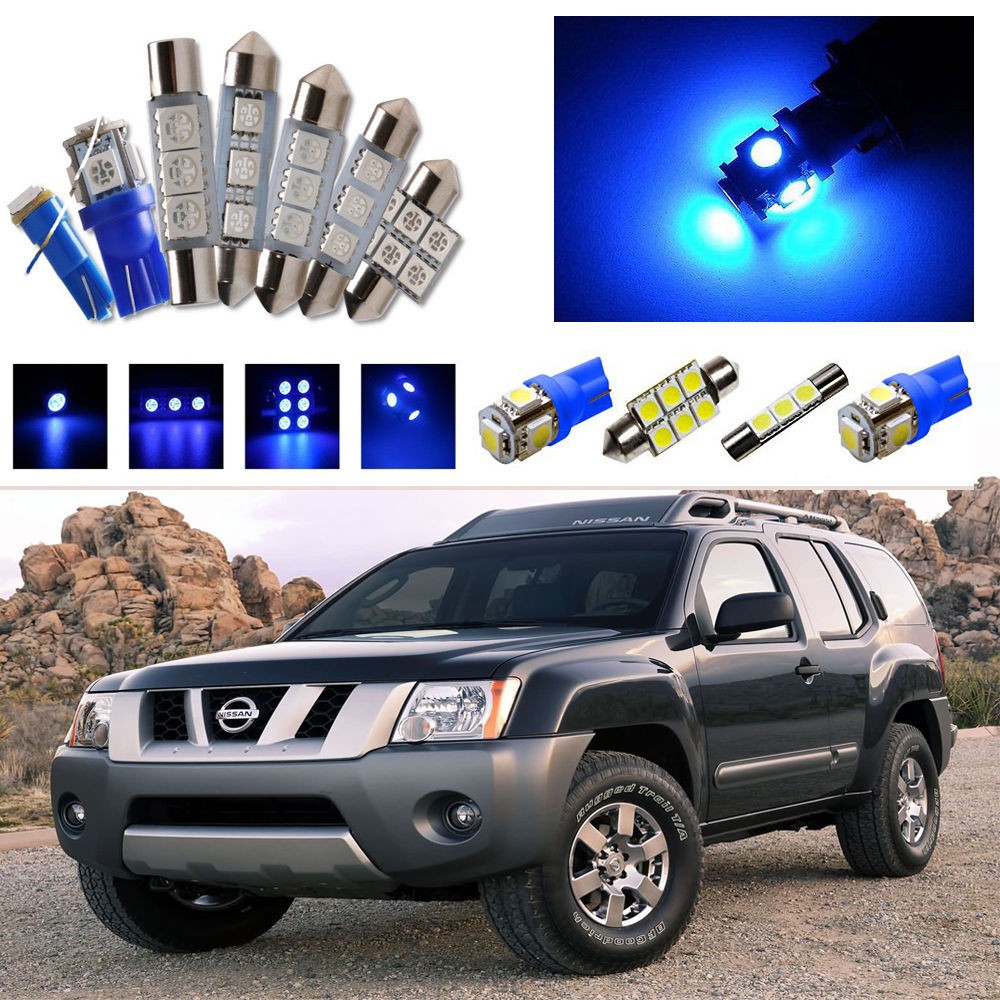 12 Blue Led Interior Light Package Kit For Nissan Xterra 2005 2014