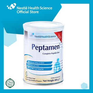 NESTLE HEALTH SCIENCE PEPTAMEN COMPLETE PEPTIDE DIET 400G VANILA (EXP ...