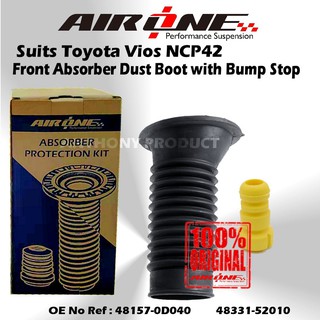 Toyota Vios Ncp42 02 07 Front And Rear Absorber Dust Boot Dust Cover With Bump Stopper Shopee Malaysia