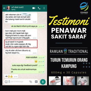 Ubat Urat Saraf Penawar Gout, Sakit Sendi, Sakit Kaki 