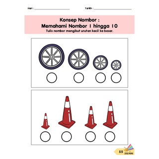 Softcopy PDF 123 Matematik Pranombor Konsep Nombor Lembaran