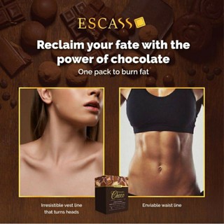 100 Original Escasso Classic Choco 巧克力十倍燃脂瘦身饮 1 Sachet Shopee Malaysia