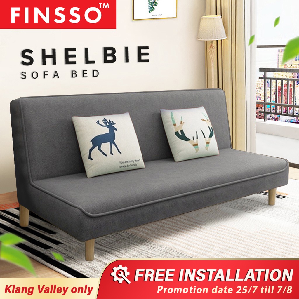 FINSSO: Shelby Durable Foldable Sofa Bed 3 Seater or 4 Seater