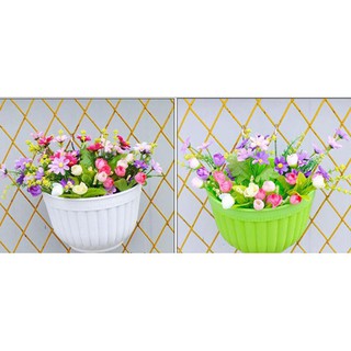 COLORFUL HANGING PLASTIC FLOWER WALL POT PASU PLASTIK COLORFUL HANGING PLASTIC FLOWER WALL POT PASU PLASTIK