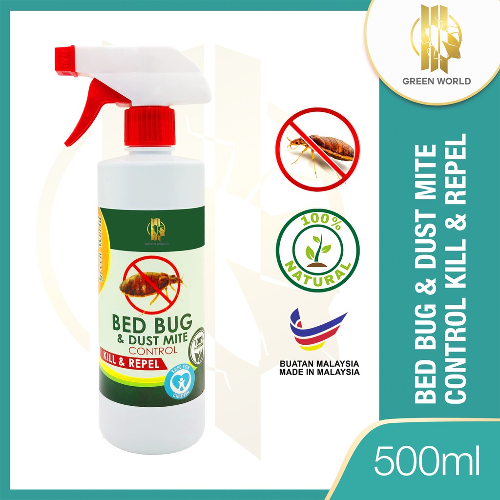 Green World Bed Bug & Dust Mite Spray Ubat pepijat/kutu busuk  Shopee